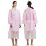 ProtectX Pink Disposable Breathable Polypropylene Isolation Gown