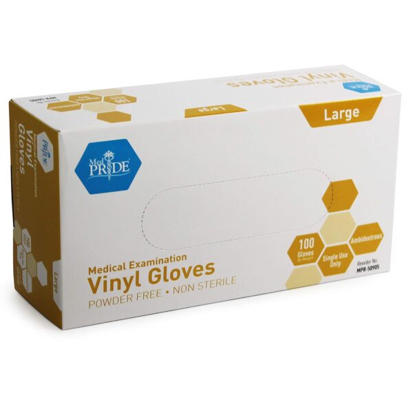 MedPride Medical Vinyl Examination Gloves
